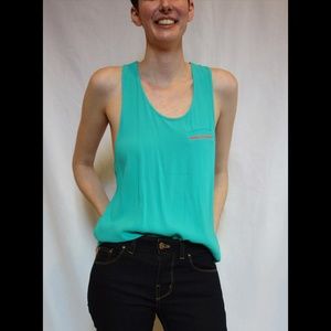 Heavyweight turquoise top
